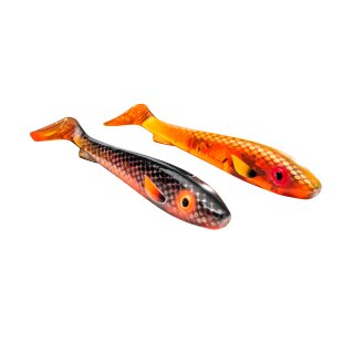 Svartzonker McRubber Mc Rubber Jr 17cm - 2 Stück - alle Farben - Flash - Motoroil Black Back & Light Motoroil Eelpout