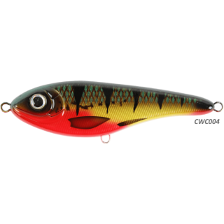 Strike Pro Buster Jerk Shallow Runner - 15cm - 65gr - alle Farben - CWC004 - Red Perch