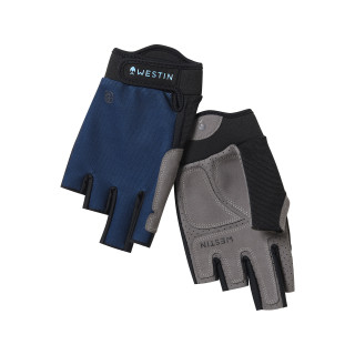 Westin Drip Half Finger Gloves - UPF 50+  Handschuhe - Petrol Blue -