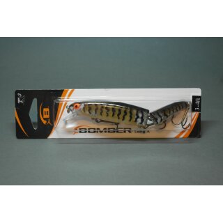 Bomber Wobbler Jointed Long A - 11,5 cm - Gold Prism Black Ribs
